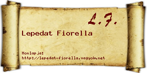 Lepedat Fiorella névjegykártya